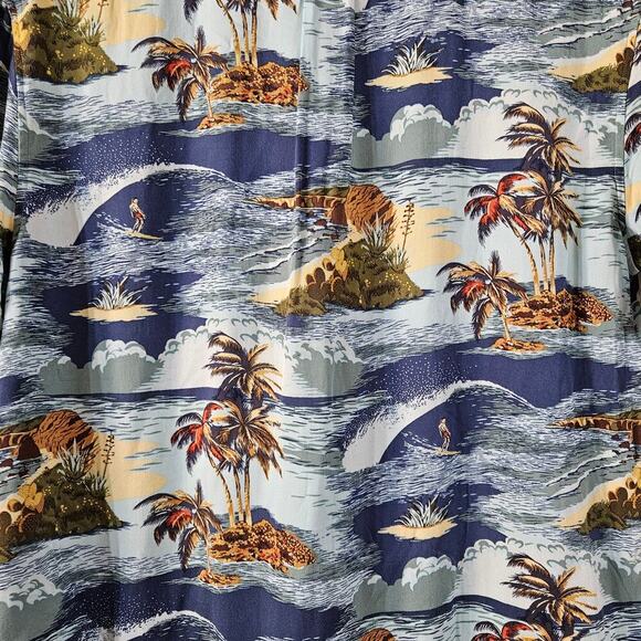 Mens Lucky Brand hawaiian print button‎ up size small all over print tropical - Picture 5 of 6